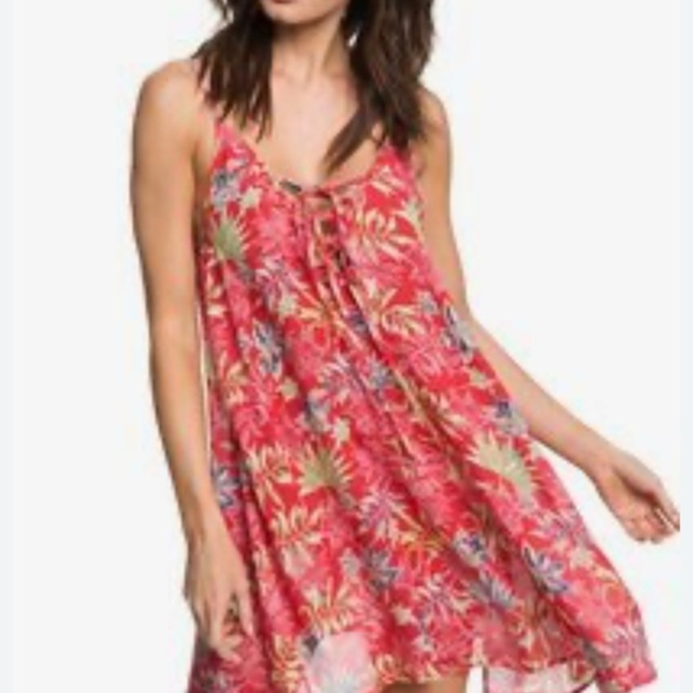 Roxy Tropical Red Swim Cover-Up